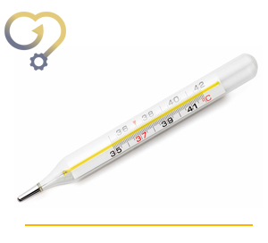 تب سنج شیشه ای